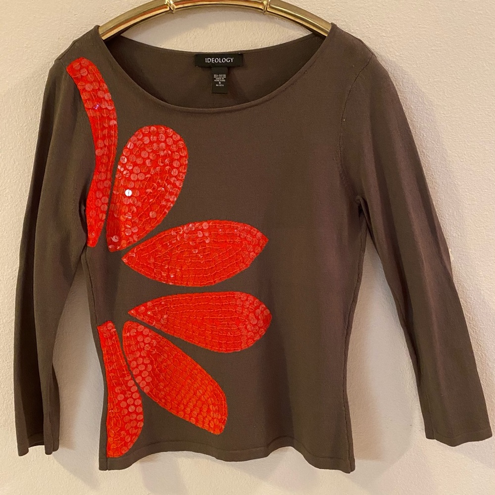 Ideology brownish blouse/with sequins